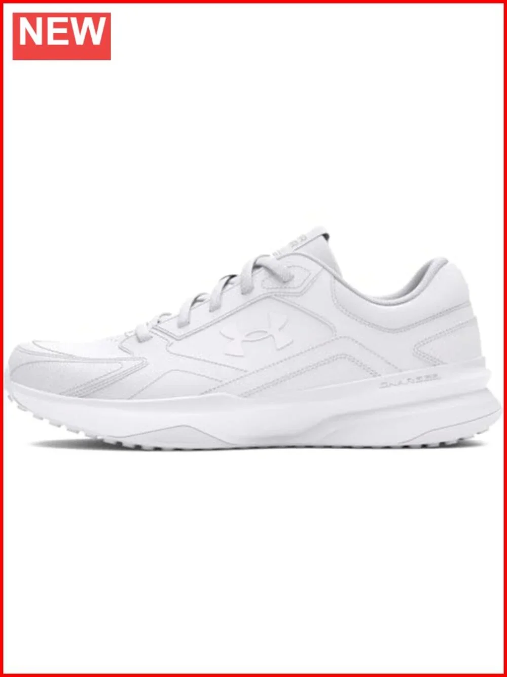 Leather Lace-Up Athletic Sneakers Running Shoes